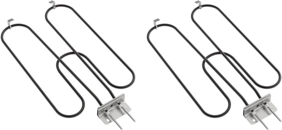 Grill Verwarmingselementen Reserveonderdeel Barbecue Reparatie Duurzaam Metaal 230V 2200W Zilverkleurig