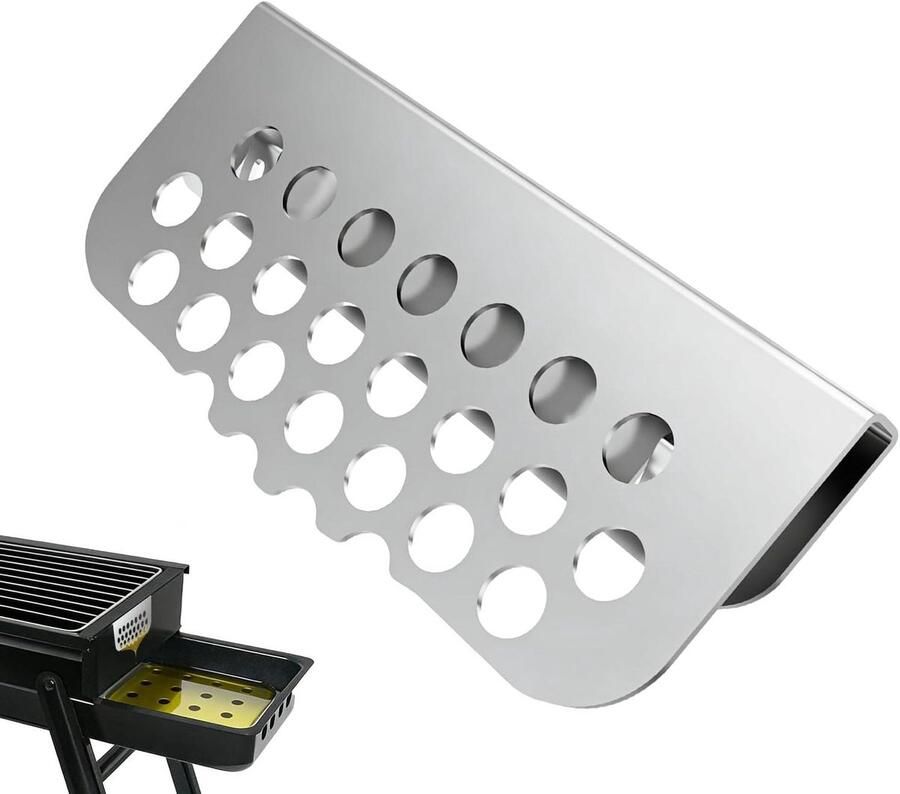 Grill Vet Bescherming Vet Schuiver Schoon Grillen Roestvrij Staal 14 x 6 x 1 cm Zilver