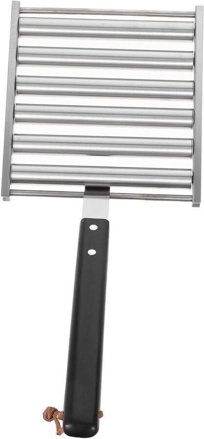 Grill Warmhoudrek Worstroller Bbq-rek Gelijkmatig Grillen Afneembaar Ontwerp 293 x 25 x 1 cm Zilver