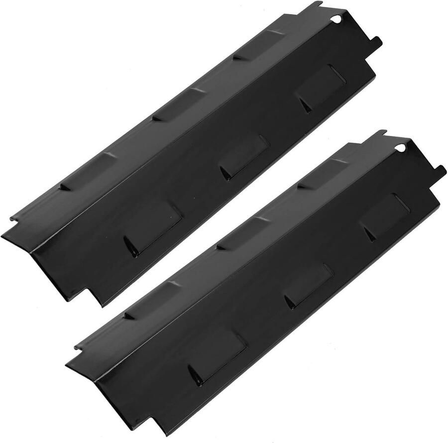 Grill Warmteplaat BBQ Onderdeel Gelijkmatige Warmte Roestvrij Staal 371 x 108 Mm Zwart