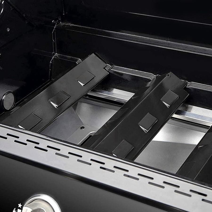 Grill Warmtetenten Warmteplaat Schild BBQ Onderhoud Gelijkmatige Warmte 4 Stuks Zwart