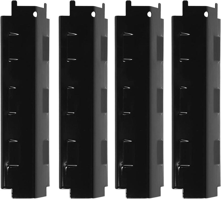 Grill Warmteplaat Hitteplaat Schild BBQ Koken Gelijkmatige Warmte 4 Stuks 37cm Zwart