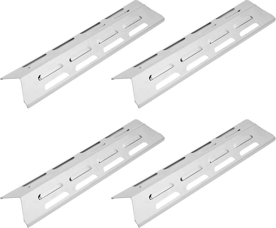 Grill Warmteplaat Hitteschild Deflector Grill Reparatie Roestvrij Staal 40.9x10x3.4cm Zilver