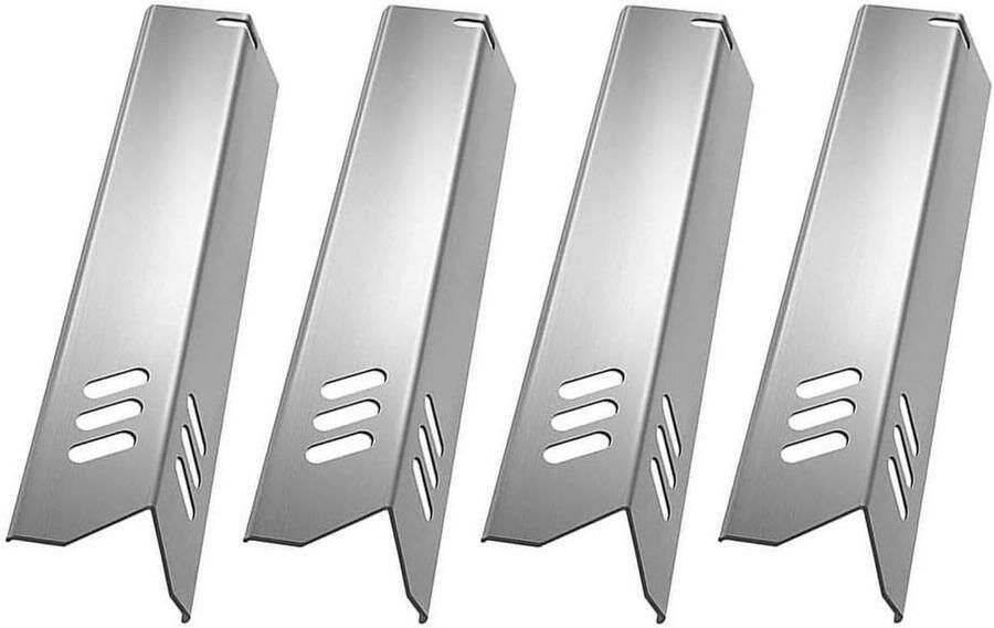 Grill Warmteplaat Schild Reserveonderdeel Barbecue Gelijkmatige Hitte Roestvrij Staal 38 cm Zilver