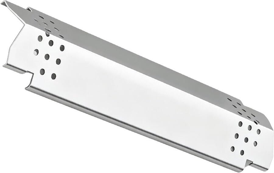 Grill Warmteplaten Barbecue Hitteschild Buiten Koken Gelijkmatige Warmte 38 x 12 x 5 cm Zilver