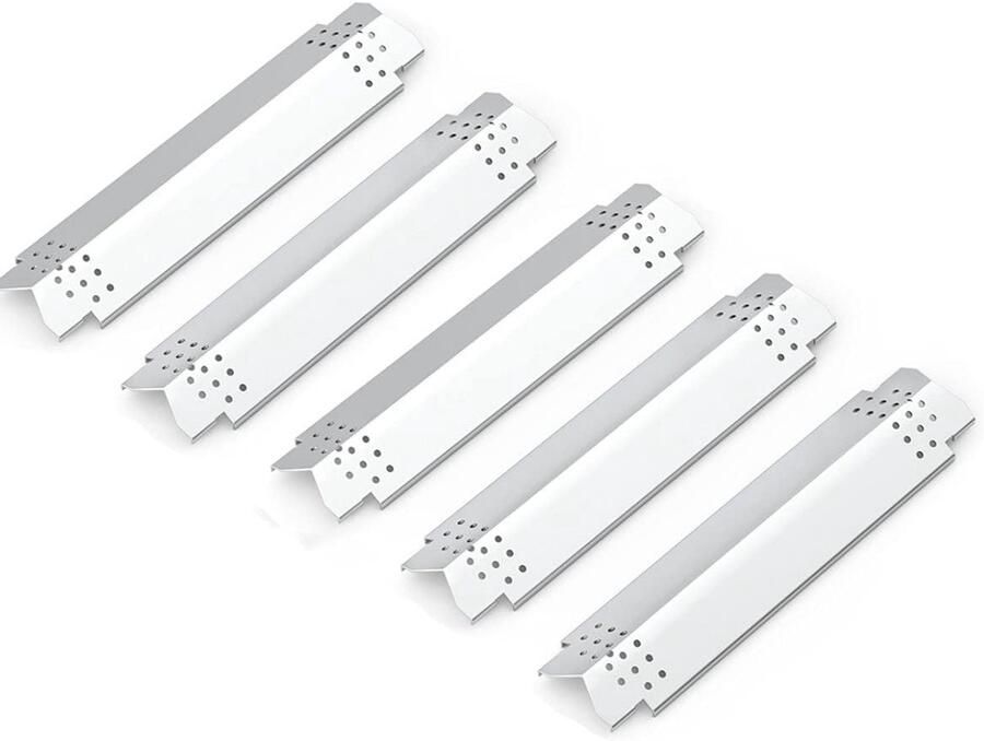 Grill Warmteplaten BBQ Onderdelen Barbecue Onderhoud Roestvrij Staal 5-pack Zilver