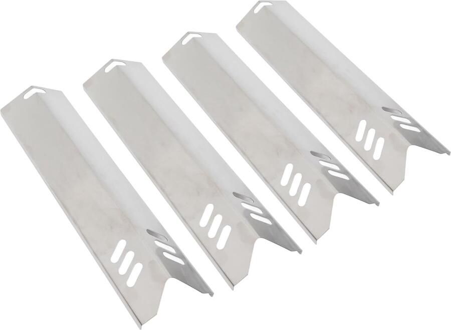 Grill Warmteplaten BBQ Onderdelen Gelijkmatig Grillen Verstelbaar Ontwerp 40 x 13 x 6 cm Zilverkleurig
