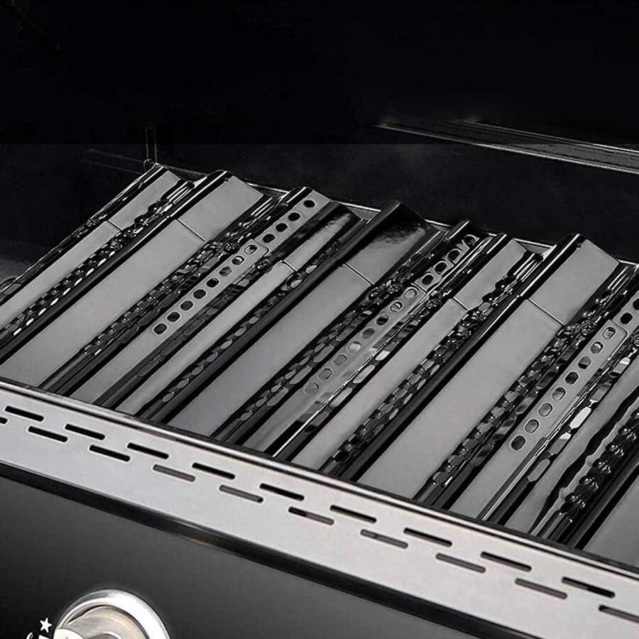 Grill Warmteplaten Hitteplaten BBQ Gelijkmatige Hitte Verstelbare RVS 4-Pack Zilver