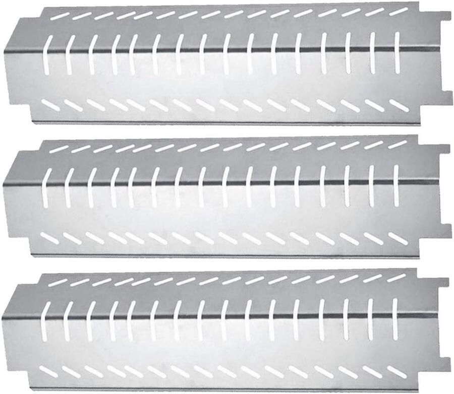 Grill Warmteplaten Hitteschilden Tentdiffuser Barbecue Reparatie Roestvrij Staal 381 cm x 1063 cm Zilver