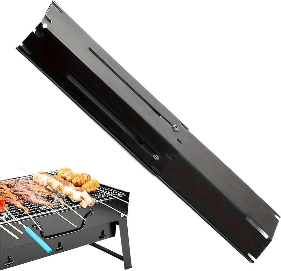 Grill Warmteplaten Vlamverdeler Grillplaat Barbecue Koken Verstelbaar Ontwerp Universeel Zilver