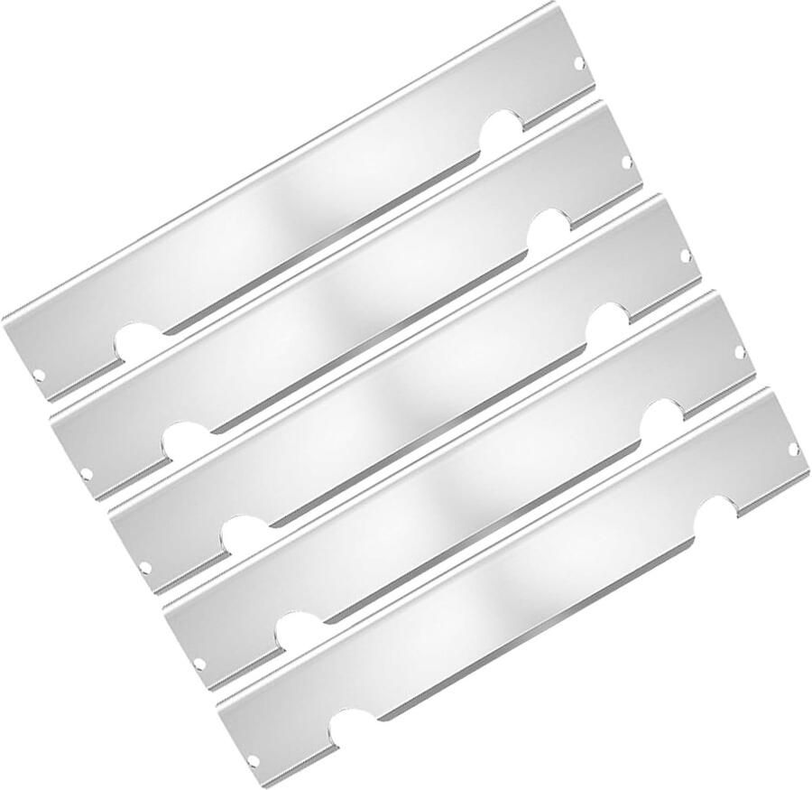 BBQ Warmteplaten Grill Onderdelen Smaak Verbeteren Roestvrij Staal 46 x 16 cm Zilver