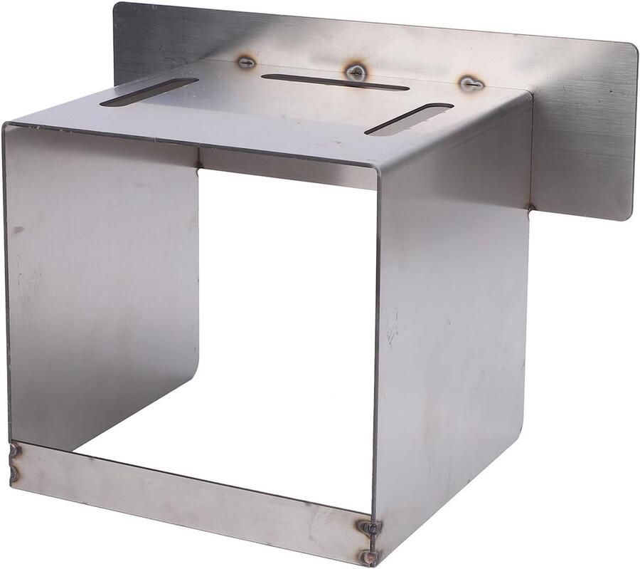 Grill Warmteschot Hitteverspreider Plaat Gelijkmatig Grillen Roestvrij Staal Constructie 27 x 17 x 17 cm