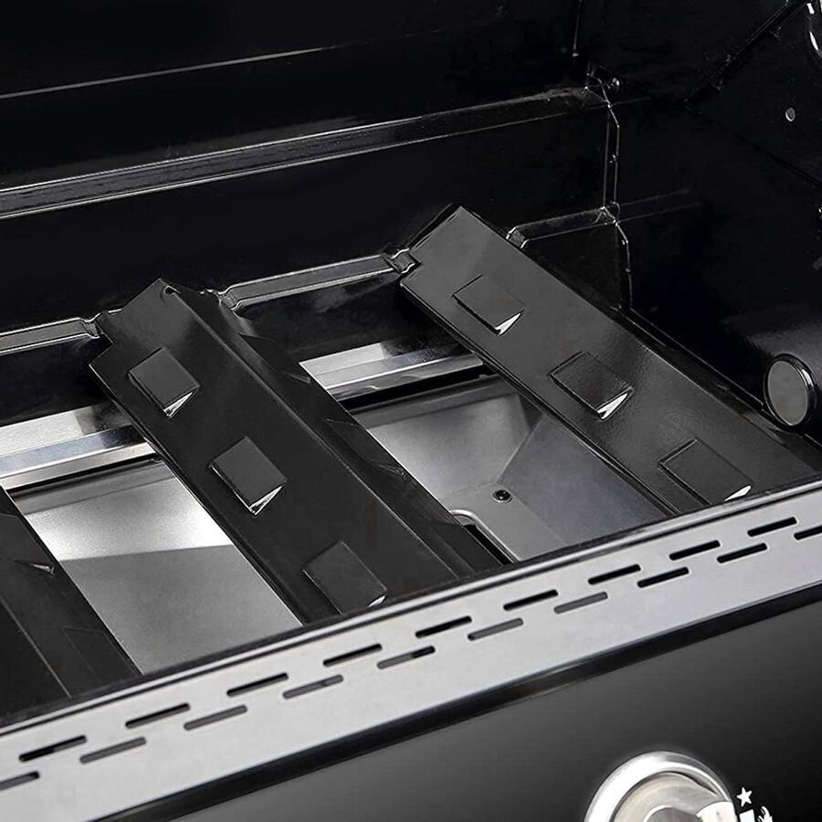 Grill Warmteplaat Hitte Schild Buiten Koken Gelijkmatige Warmte 4 Stuks 14.6 Inch Zwart