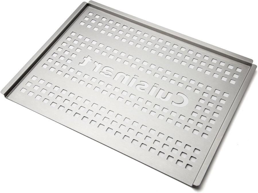 Grill Wok Barbecue Pan Buiten Koken Antiaanbaklaag 28 cm Zilver