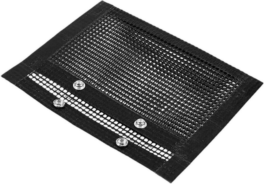 Grill Zak BBQ Mesh Non-stick Grillen Herbruikbaar 24 x 14 cm Zwart