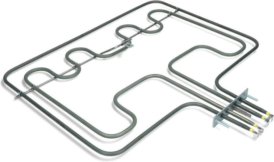 Grillelement Oven Ovenonderdeel Verwarmingselement Oven Reparatie Gelijkmatige Warmte 25 x 25 x 3 cm Metaal
