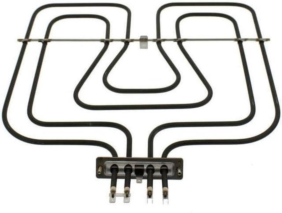 Grillelement Oven Vervangingselement Oven Reparatie 2670 Watt Vermogen 25 x 25 x 3 cm Metaal
