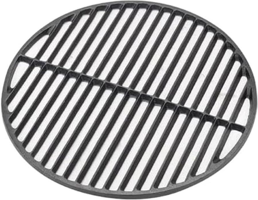 Grillgaas Gietijzer Bakplaat Ronde Roosters Vlees Braden BBQ Hittebestendig Robuust 25 cm Diameter Zwart