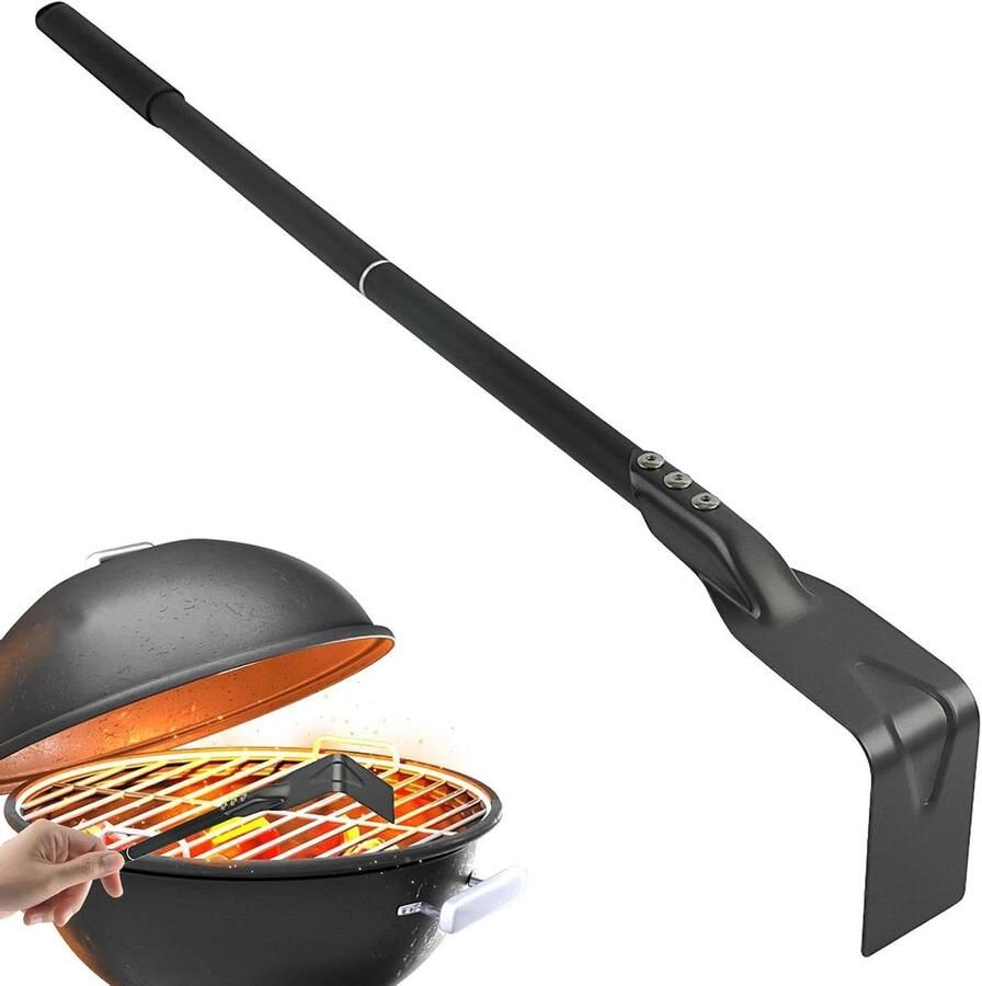 Grillhark As Schep Oven Reiniger Oven Schoonmaken Lange Handgreep 37 cm Zwart