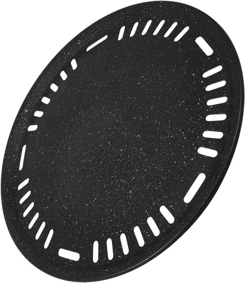 Grillkachel Kleine Pan Pannenkoekenmaker Bakplaat Gezinsmaaltijden Bereiden Veelzijdig Kookgereedschap 29.5 cm Diameter Zwart