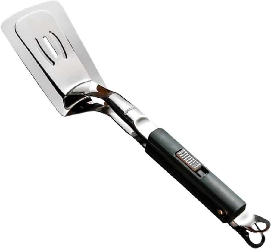 Grillklem Spatel Keukentang Schep Eten Draaien Serveren Roestvrij Staal 29 cm Zilver