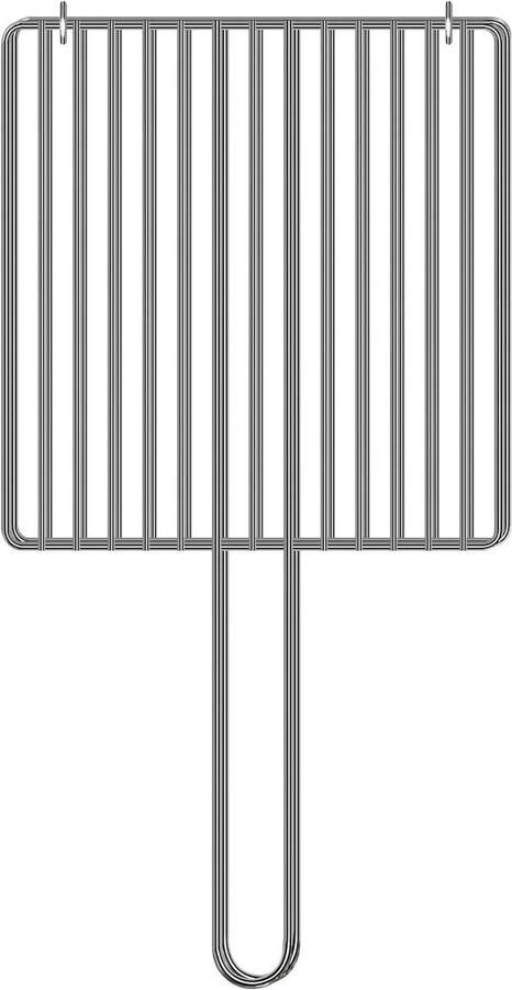 Grillmand Barbecue mand Buiten koken Roestvrij staal Groot kookoppervlak Zilver