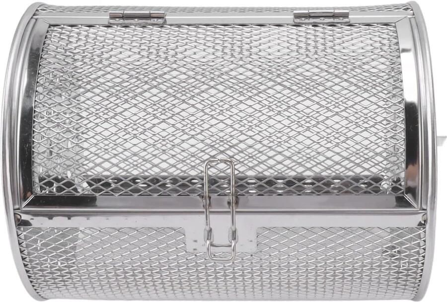 Grillmand BBQ Korf Gelijkmatig Grillen 360 Graden Rotatie Niet gespecificeerd Zilver