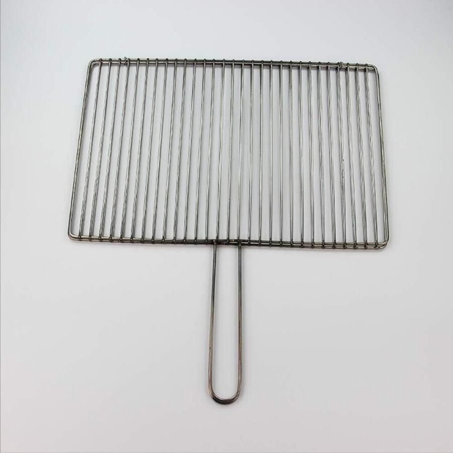 Grillmand BBQ mand Buiten koken Roestvrij staal Groot formaat Zilver
