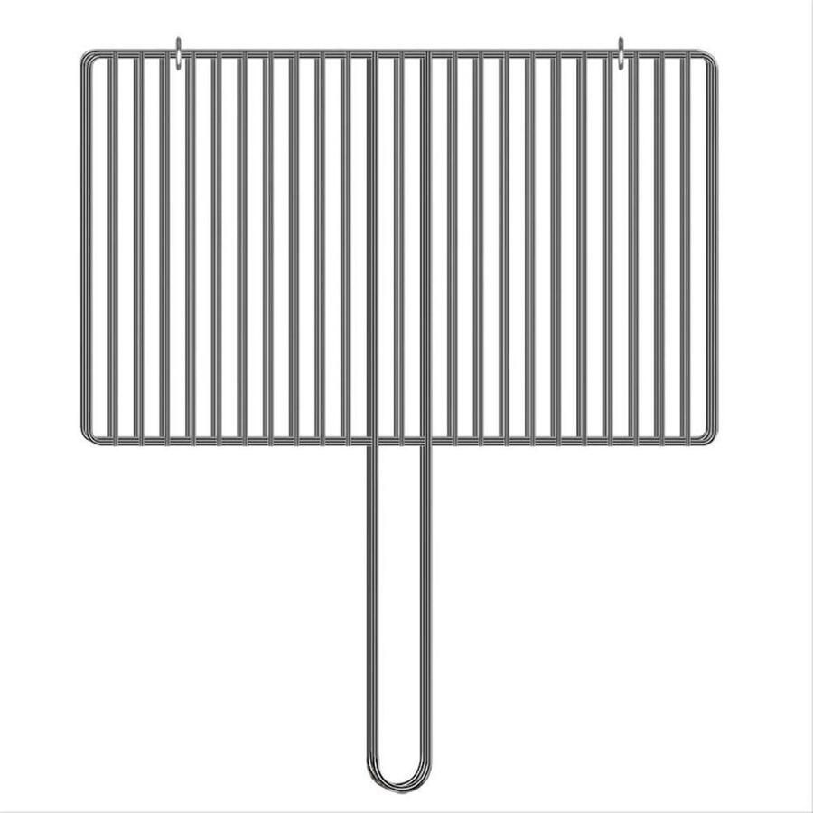 Grillmand BBQ rek Buiten koken Roestvrij staal 50cm Zilver