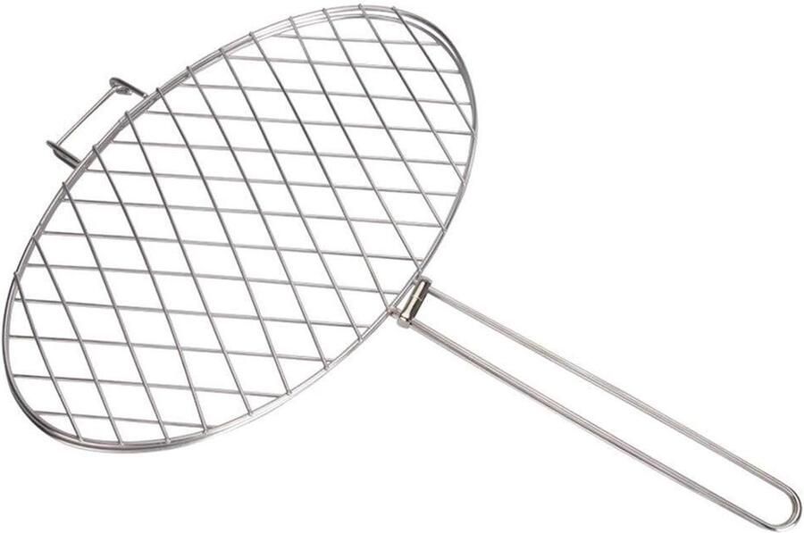 Grillmand BBQ visclip Buiten koken Roestvrij staal Groot kookoppervlak Charcoal