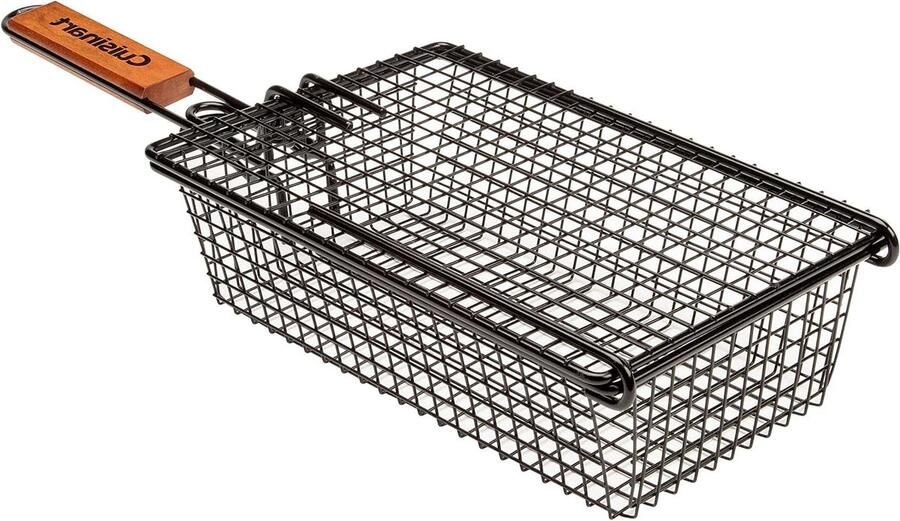 Grillmand Non-stick mand Groenten Grillen Alternatief voor spiesen 54 x 194 x 95 cm Zwart