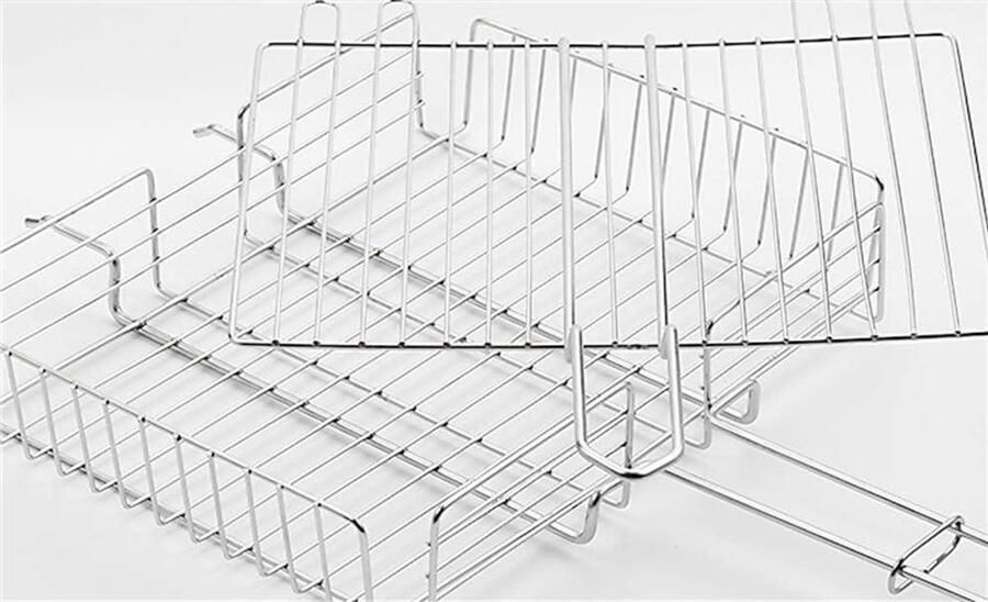 Grillmand Rechthoekig Barbecue Mand Groenten Grillen Roestvrij Staal 68 cm Zilver