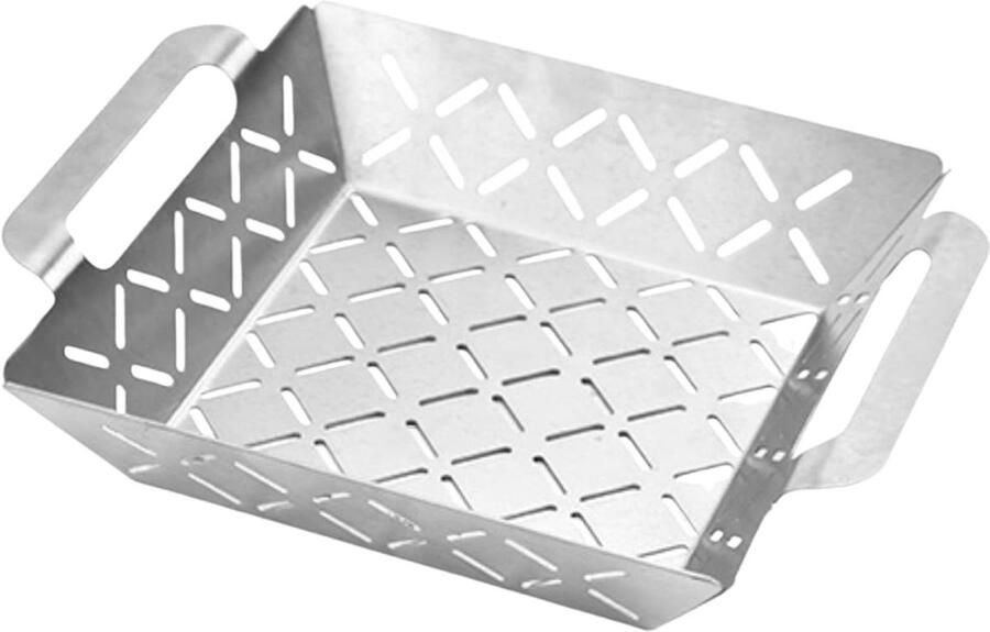 Grillmand RVS Barbecue mand Grill rek Buiten koken Versterkt roestvrij staal