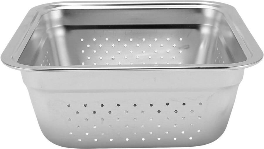 Grillmand RVS Friteuse Mand Barbecue Accessoire 4 Liter Capaciteit Niet gespecificeerd Zilver