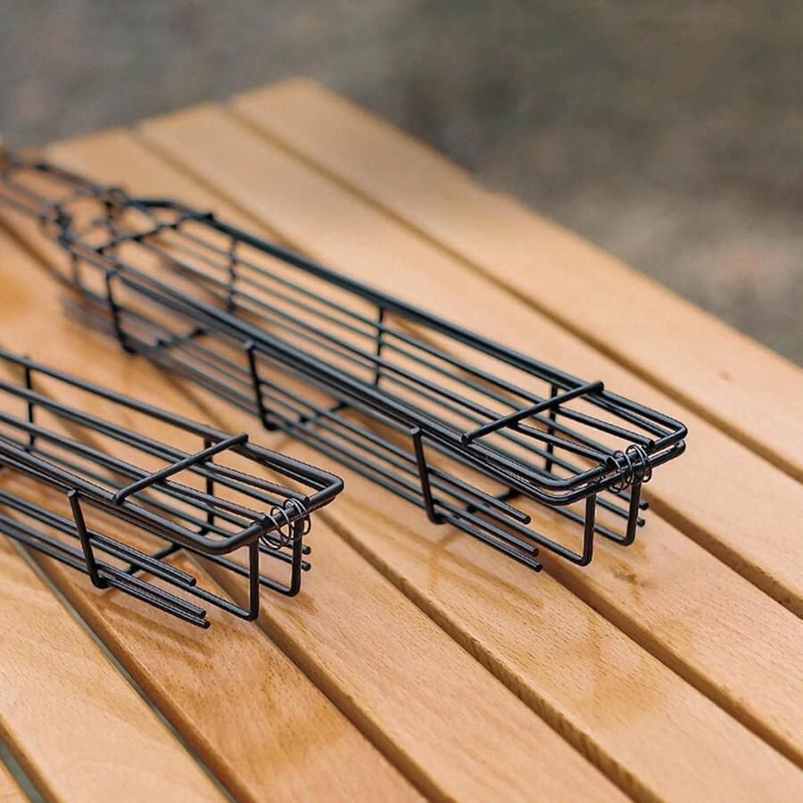 Grillmand Visgrillmand Buiten koken Afneembare handgreep 49 cm Zilverkleurig