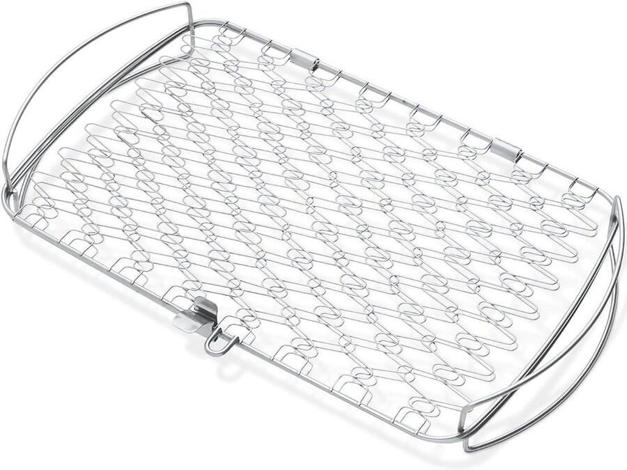 Grillmand Viskorf Veilig Grillen Roestvrij Staal 31.7 x 45 cm Zilver