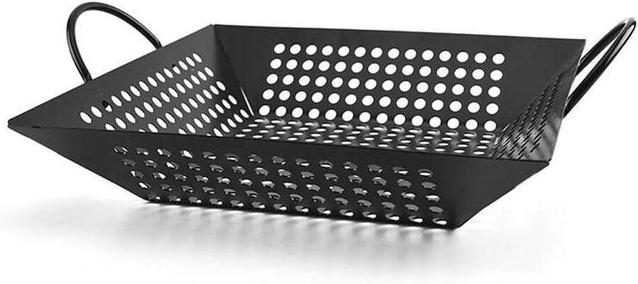 Grillmandje Grillpan Groenten Barbecueën Verhoogde Randen 1 kg Wit