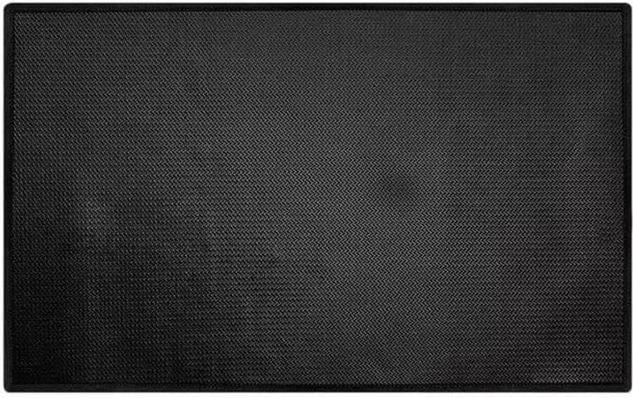 Grillmat Beschermmat Barbecue Pad Buiten Grillen Hittebestendig Glasvezel 76x122 cm Zwart