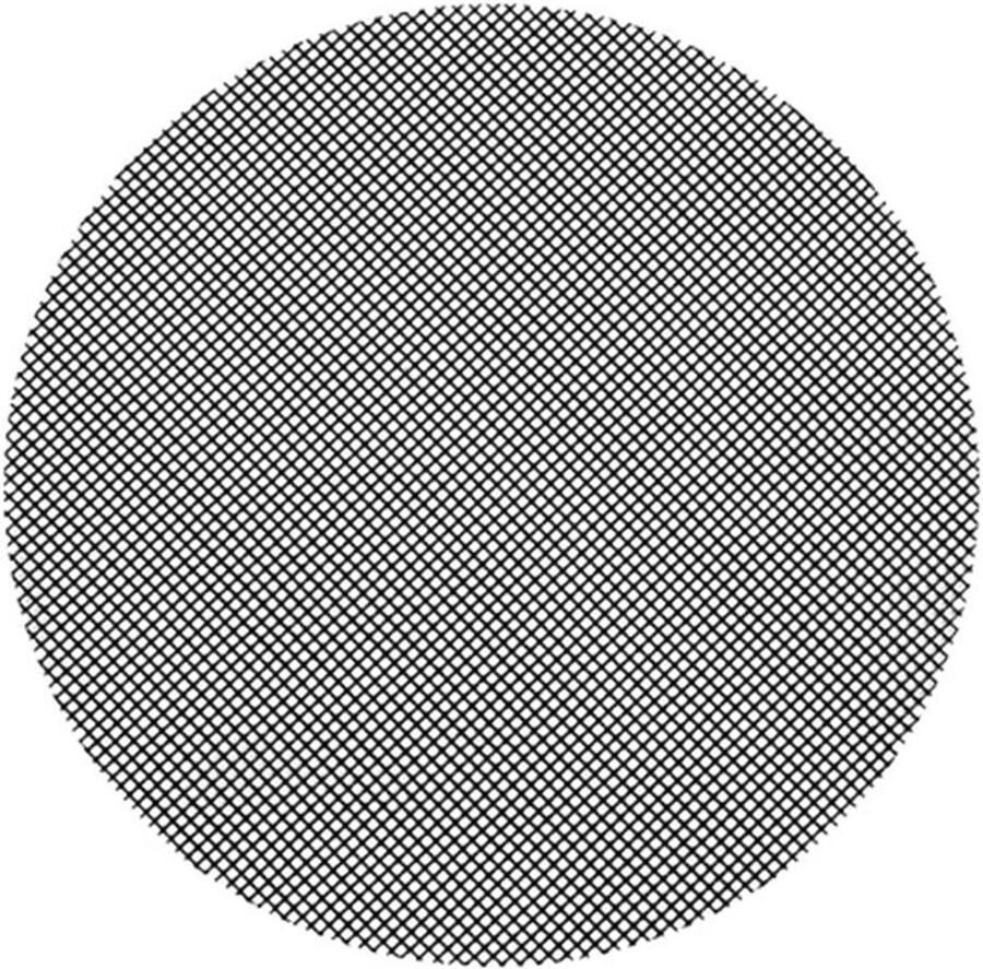 Grillmat Kooknet Buiten koken Anti-aanbaklaag 30 cm rond Zwart