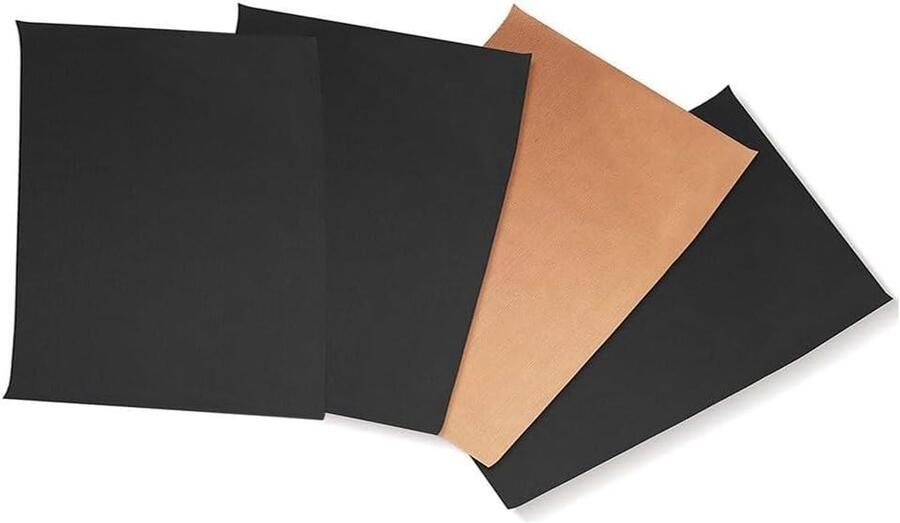 Grillmat Oven Liner BBQ Mat Vellen Barbecue Gemakkelijk Maken Herstelbare Heavy Duty Matten 40 cm Zwart