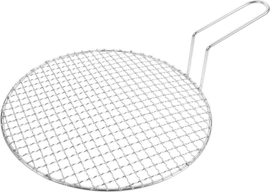 Grillmat Roestvrijstaal Mat Buiten Koken Multifunctioneel Grillen 40x30cm Zilver