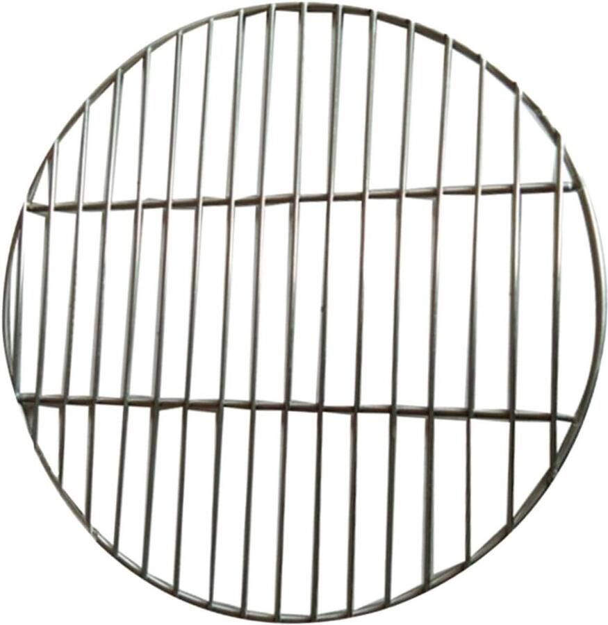 Grillmat Rond Grillrooster BBQ Buiten Koken Verstelbaar Gaas 26x26cm Zilver