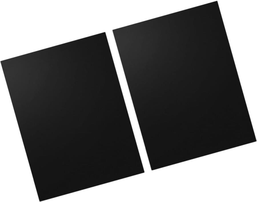 Grillmat Set Bakplaat Mat Gemakkelijk Grillen Antiaanbaklaag 2 Stuks 50x40CM Zwart
