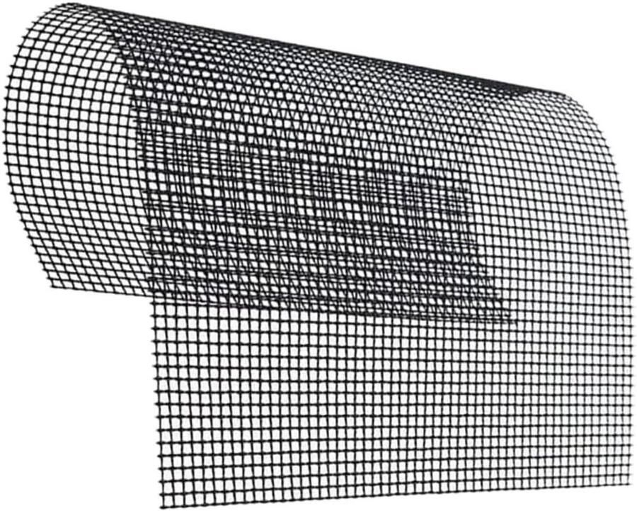 Grillmat Set Barbecue Matten Buiten Grillen Antiaanbak Gaasontwerp 40 x 33 cm Grijs