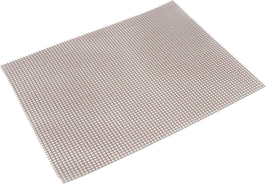 Grillmat Set Barbecue Plaat Barbecueën Buiten Non-stick Coating 30x40cm Bruin