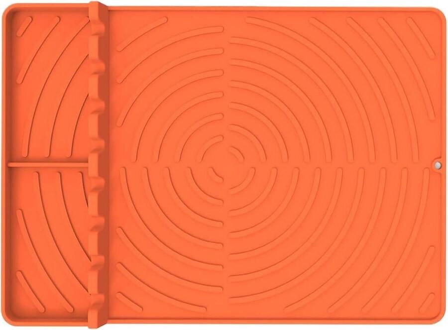 Grillmat Siliconen Anti-aanbak mat Zorgeloos Grillen Hittebestendig Duurzaam 40 cm Oranje