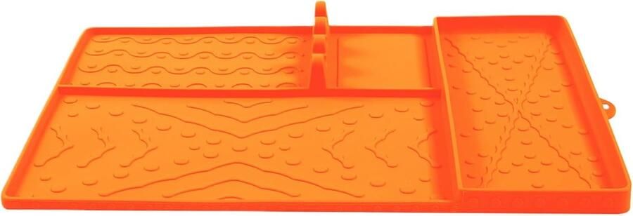 Grillmat Siliconen Bakplaat Mat Barbecue Koken Antiaanbaklaag Hittebestendig 41 x 295 cm Oranje