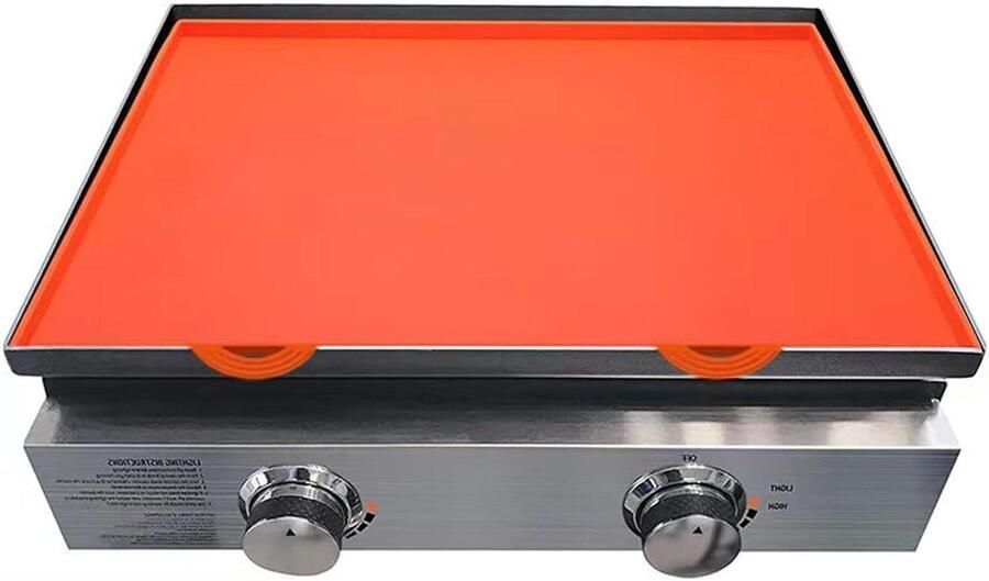 Grillmat Siliconen Herbruikbare Mat Veilig Koken Hittebestendig tot 400°C 91 cm Zwart