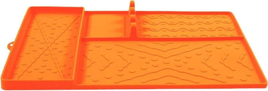 Grillmat Spatelmat Beschermmat Grill Gereedschap Organiseren Hittebestendig Silicone 41 cm Zwart