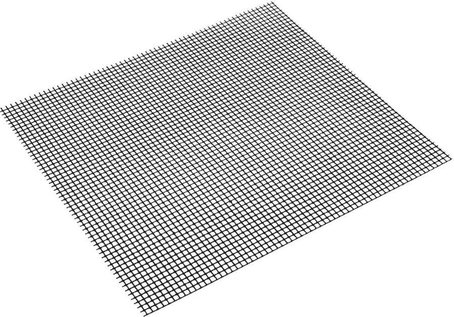 Grillmat Zachte mat Kleine ingrediënten grillen Antislip oppervlak 36x42cm Zwart